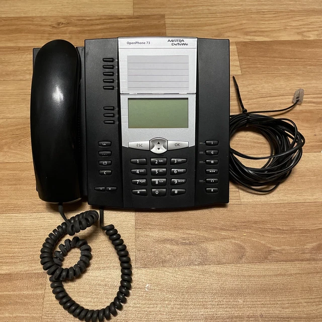 Aastra Mitel DETEWE OpenPhone 73 6773 Systemtelefon schwarz Telefon