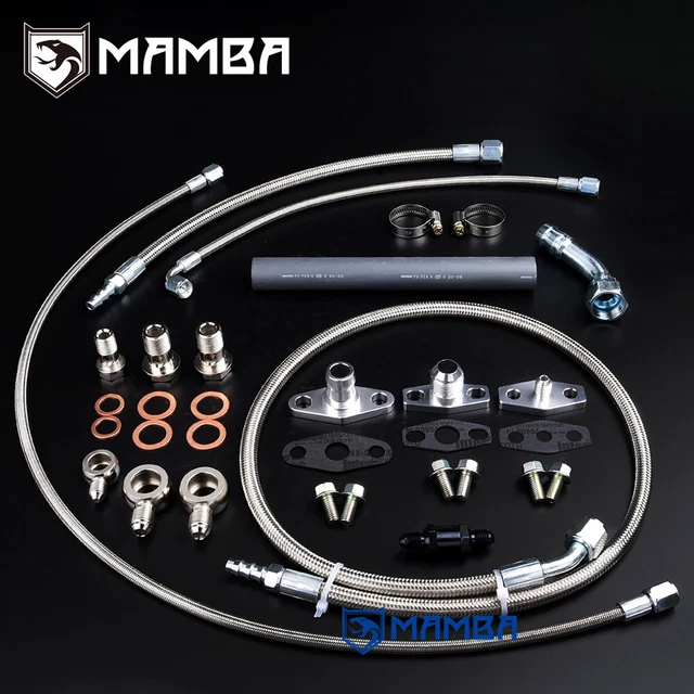 Turbo Oil & Water Line Kit Ford Falcon BA BF XR6 FPV F6 Garrett GT3788R GT4088R