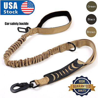 NEWRetractable nylon rope Dog Leash Tactical K9 for large dog Heavy duty coupler