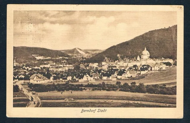 AK  Litho Berndorf  Stadt an der Triesting- Straßenansicht , ca.1900 ;Bez. Baden
