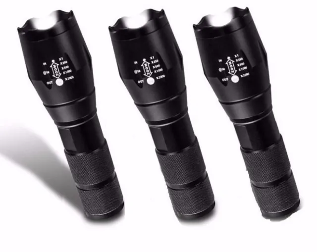 Bell + Howell Taclight High-Powered Tactical Flashlight - As Seen On TV - 3 PACK