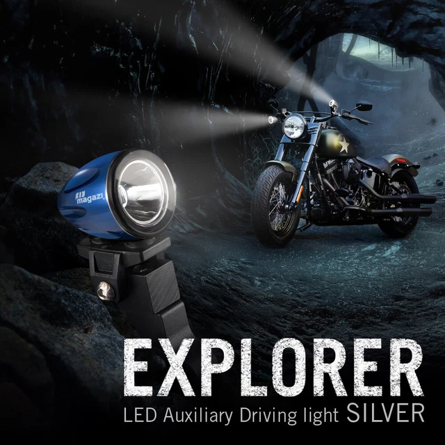mini LED lampe spot feu de route bleu 22-25mm dia. fork pour Toyota FJ Cruiser