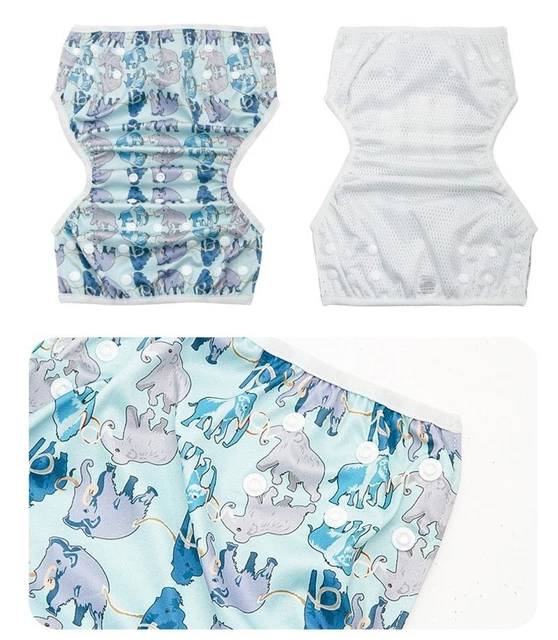 Diaper Cover Baby Swimming Waterproof Cloth Nappy Adjustable Pant Infant Toddler 10