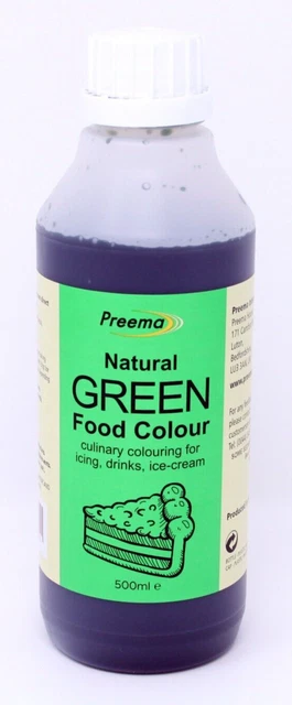 Coloración verde para artes, artesanías y juegos 6 x 500 ml.