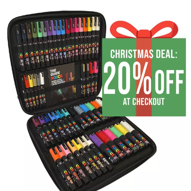 UNI POSCA PAINT Marker Art Pen Posca Set Unique Sets Gift Colours Any  Surface EUR 104,12 - PicClick IT