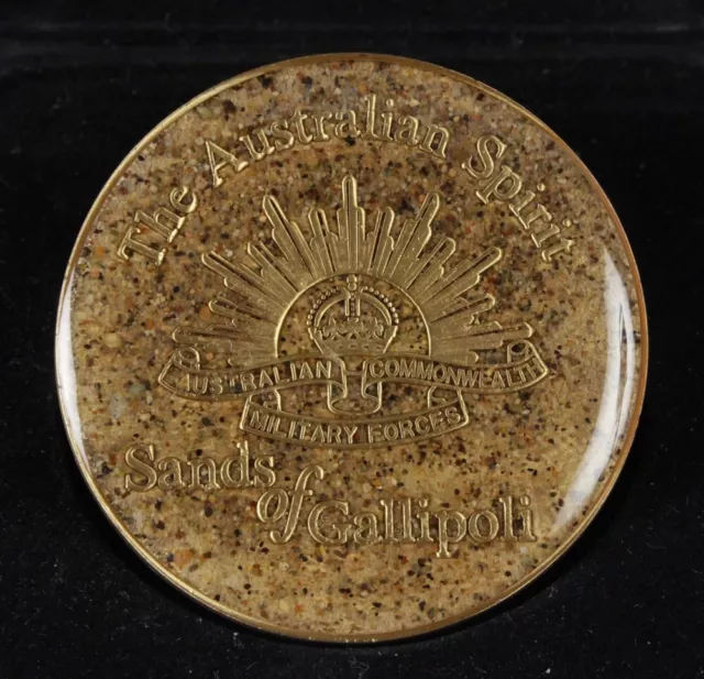 Sands of Gallipoli in The Australian Spirit, , Rising Sun medal, 50mm,