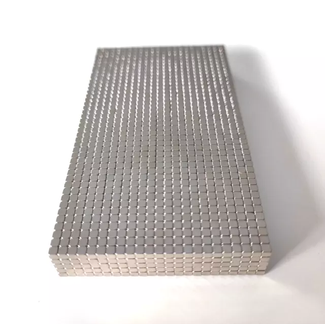 50x Würfelmagnet 2x2x2mm N52 Neodym Sehr Starke Magnete Mini Super Magnet Klein