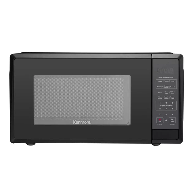1.1 cu-ft Black Microwave - Black