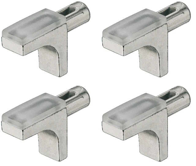 Supports D'étagère Häfele Pour Verre 5mm - Lot De 10, Réglables En Hauteur