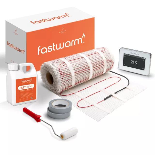 Electric Underfloor Heating Mat Kit -  Fastwarm 150w Per M² - ALL SIZES