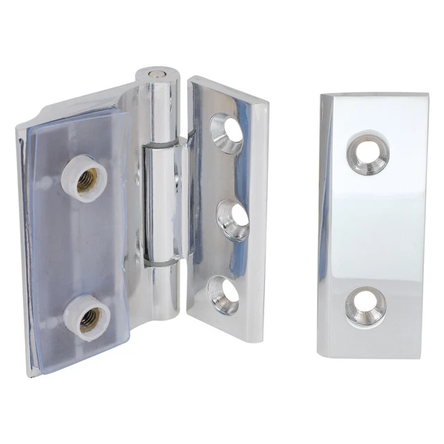 Zinc Alloy Bathroom Door Clip Self Closing Hinge Glass Shower Hinges
