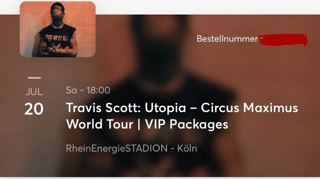 Travis Scott Koln Vorverkauf