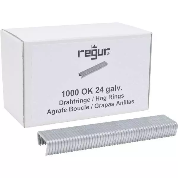 Regur 60717  OK 24 anelli filo galvanizzato 1 pz.   Dimensioni (L x L x A) 10 x