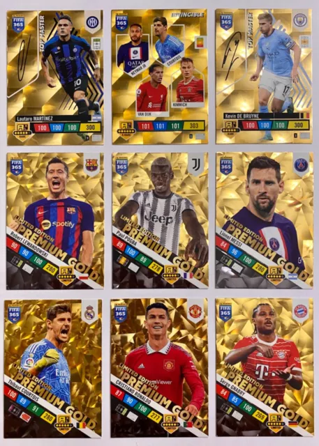 Panini FIFA 365 2023 | Top Masters | Invincible | Premium Gold Limited Editions