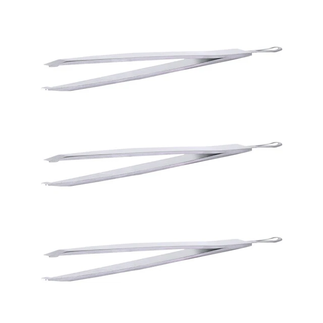 3 Pcs Wimpern Pinzette Pinzette Für Wimpernbüschel Haare Zupfen