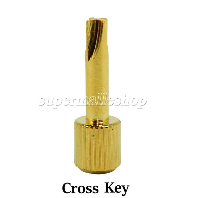 Dental Gold Plated Endodonthic Root Dentatus Screw Post Cross Key Driver Wrench