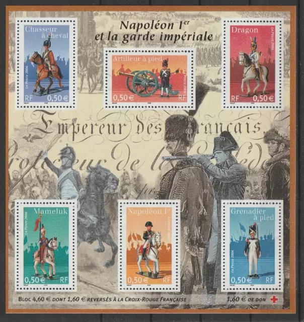 Frankreich 2004  - Napoleon I. & Kaiserl. Garde Block 40 MiNr. 3823/8 postfrisch