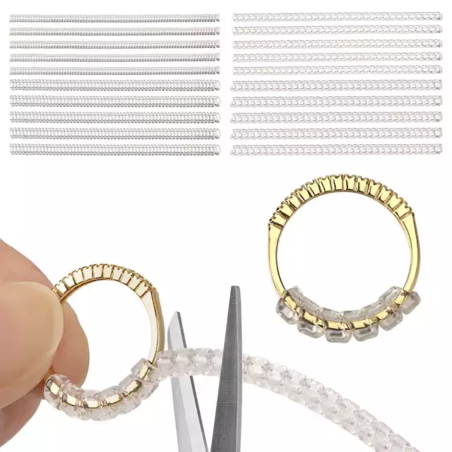 20Pcs Ring Size Adjuster Invisible Clear Ring Sizer Jewelry Fit Reducer Guard