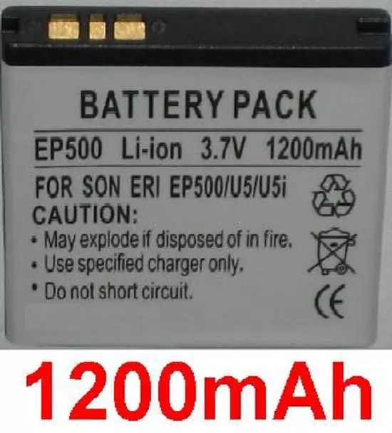 Batterie 1200mAh BGS010899 EP500 Pour Sony Ericsson Xperia X8