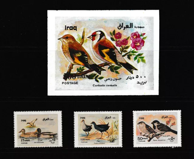 Iraq Irak 2000 Vögel Birds Tiere Enten, 3V+M/S Postfrisch MNH**