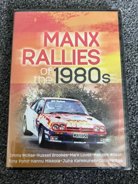 Manx Rallies of thew 1980s DVD (Kimmy McRae / Russel Brooks & More) SEALED