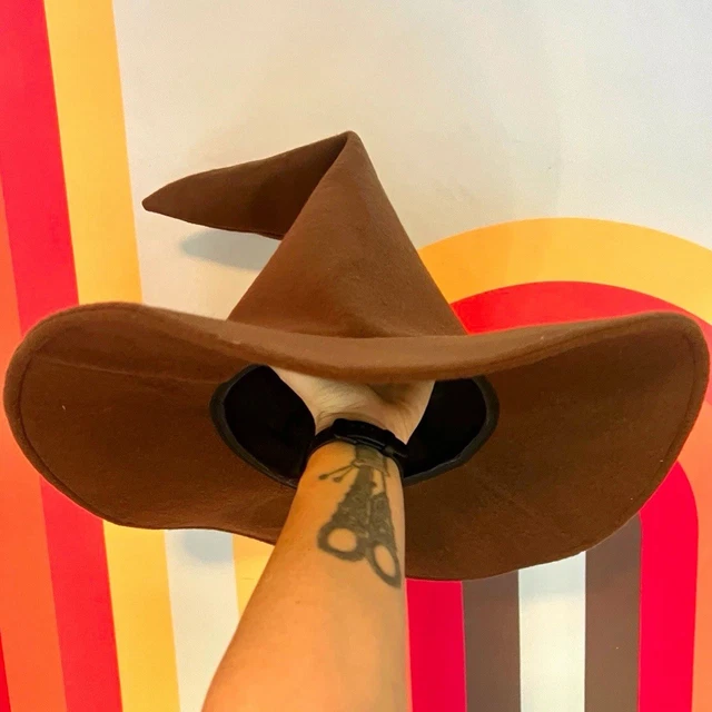 LARGE BROWN FELT wizard hat costume Gandalf unisex £10.89 - PicClick UK
