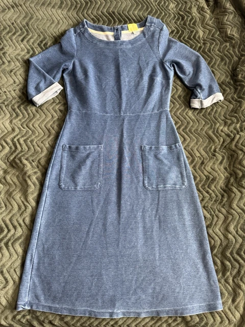 white christmas dresses Jazelle Long Sleeve Mini Dress Denim main image 1