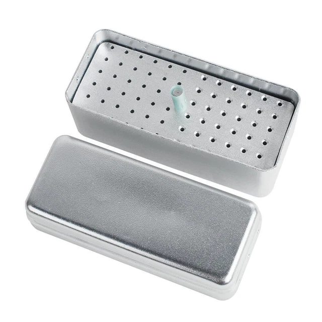 72 Holes Dental Endodontic File Box Stand Holder Disinfection Sterilization Case