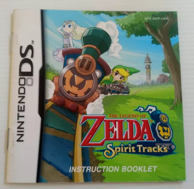 Zelda Spirit Tracks Nintendo DS Manual ONLY Booklet Instructions UK/EU VAT INC