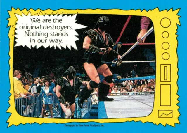 ✺New✺ 1987 WWF Wrestling Card DEMOLITION Topps WWE