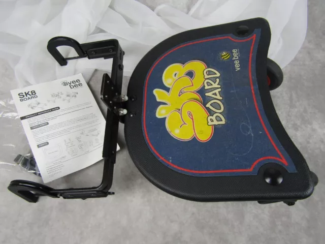 Vee Bee  Piggy Back Ride Along Board Quick Snap on off Attachment Black
