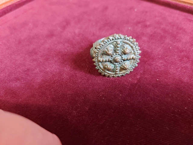magnifique bague médiévale bronze 5