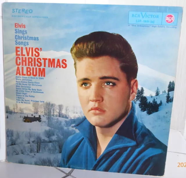 Elvis Presley Vinyl LP Elvis Christmas Album 1951 LSP-1951 (e) black label