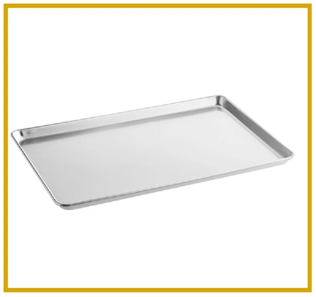 (Set of 8 )Full Size 19 Gauge 18" x 26" Wire in Rim Aluminum Bun Pan/Sheet Pan*