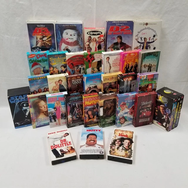 VINTAGE VHS MOVIES Bulk Media Resellers Lot 80s 90s Cult Classics Star