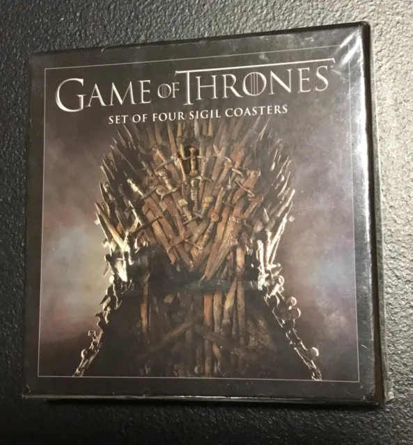 2012 Game Of Thrones Set Of Four Sigil Coasters - Sealed