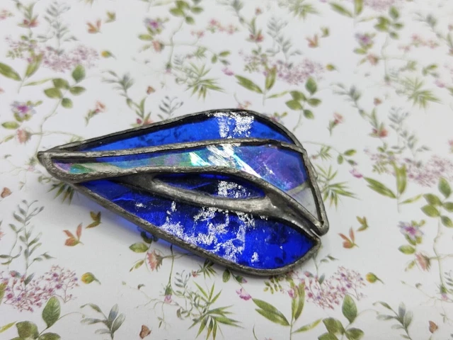 Broche Vintage Dorée De Créatrice Linda Hattab - Style Moderniste - Bijou D'occasion