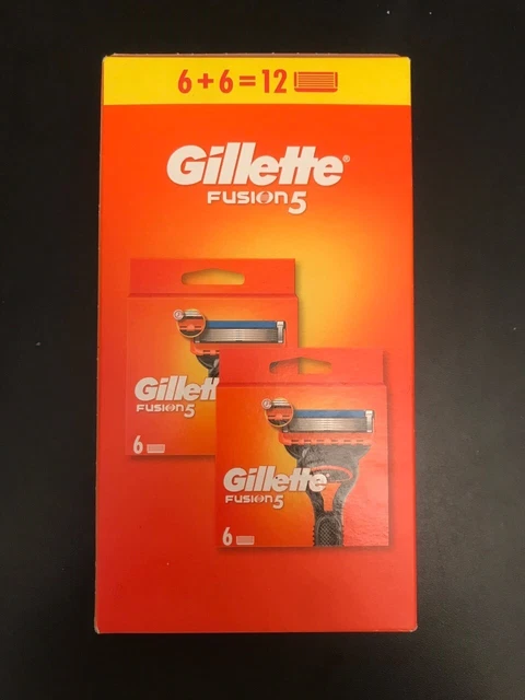 Pack De 6 Recharges De Lames Gillette Fusion 5 - Lames 5 Couches, Originales