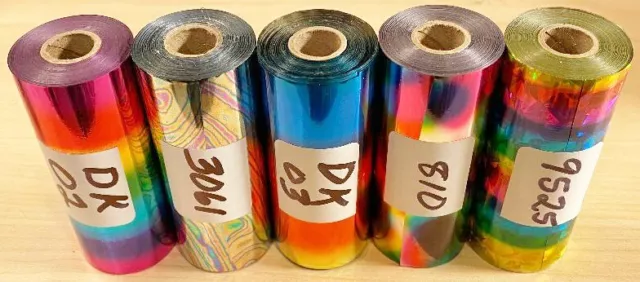 NEW! Multi-Color Hot Stamp Foil - PRICE REDUCED! - 3” x 95' -5 Rolls-Ships FREE