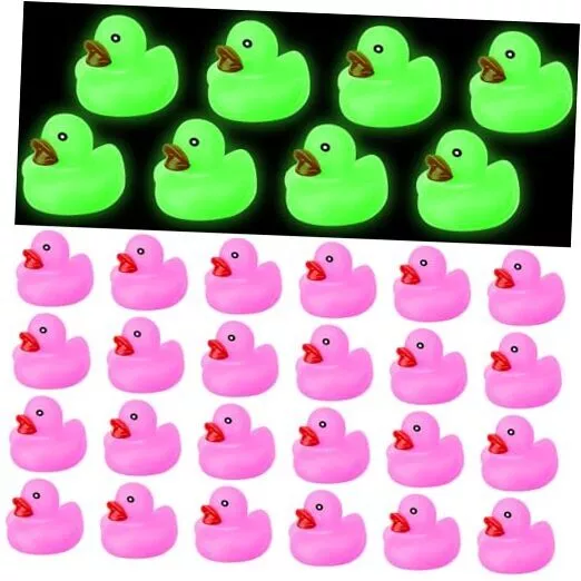 Glow in The Dark Rubber Ducks 2.2'' Luminous Mini Rubber Duck 50 Purple