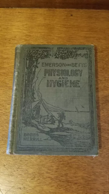 1920 Hygiene and Health Book 1 Emerson and Betts Hard Medical Physiology