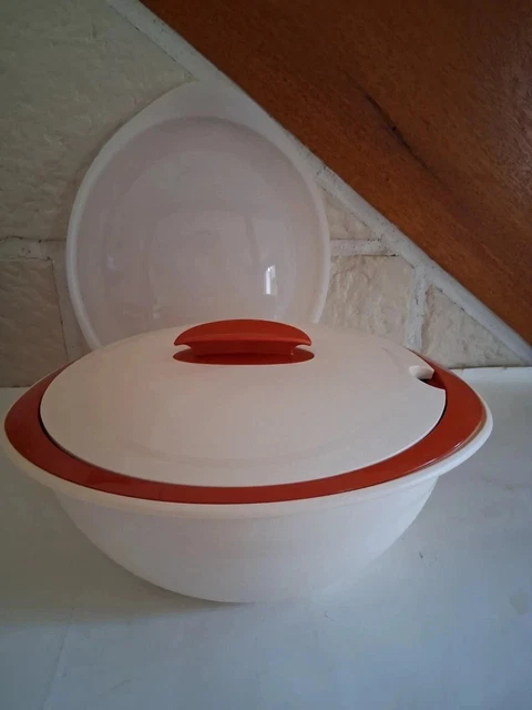 Plat De Service Tupperware Thermo Duo Iso-Duo – 4,3 L, Maintien Au Chaud, Micro-ondes