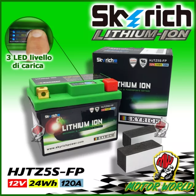 Batterie Lithium SKYRICH HJTZ5S Légère KTM SMR 4T 450 2008 2009 2010 2011