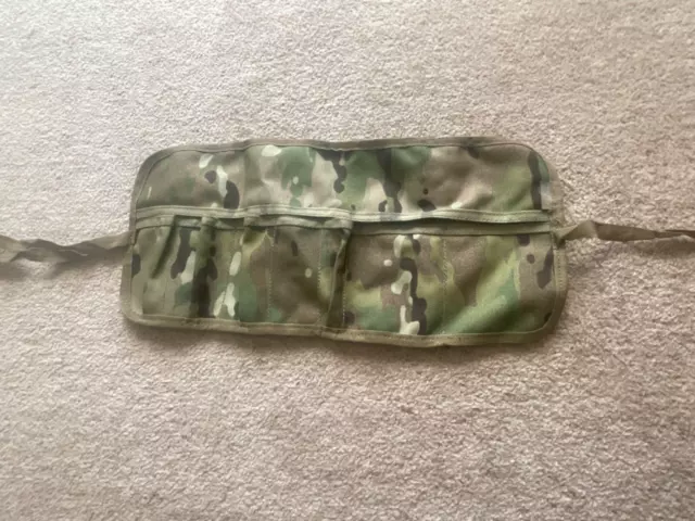 British Army Wash Kit Utility Tool Roll - MTP Multicam Survival Storage Pouch