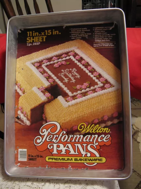 Vintage WILTON Performance Rectangular Cake Baking Pan 15 x 11 #505-1501  unused