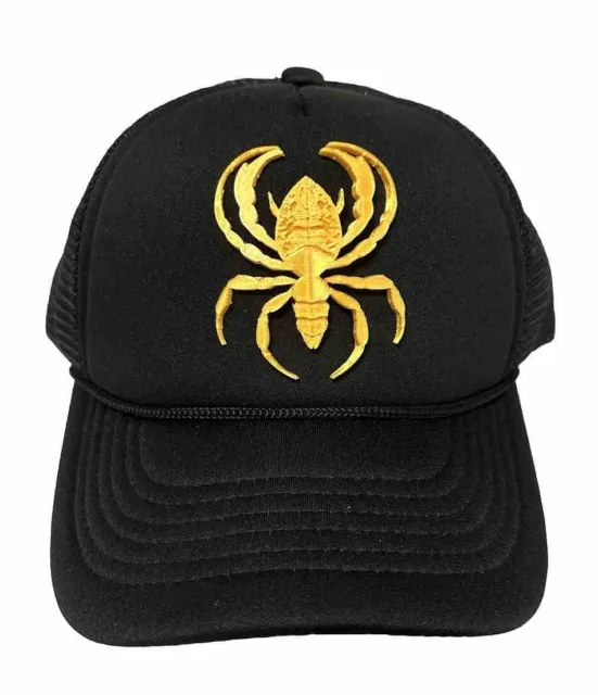 Black Gold Spider Hat, Classic Custom Trucker Hat Cap Mesh ,Versac Inspired