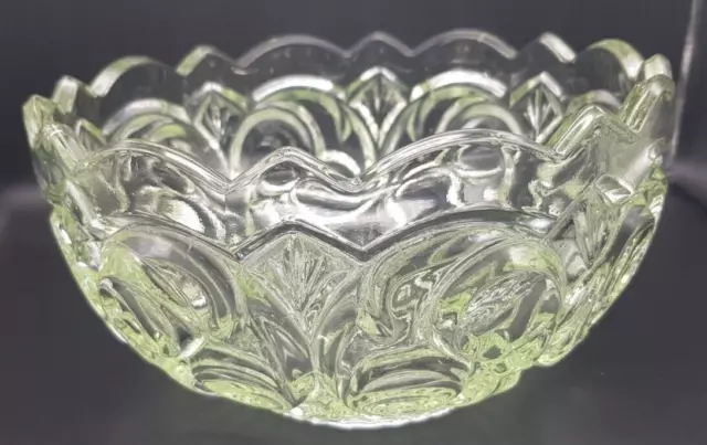 Vintage Pale Green Large Glass Fruit or Trifle BOWL