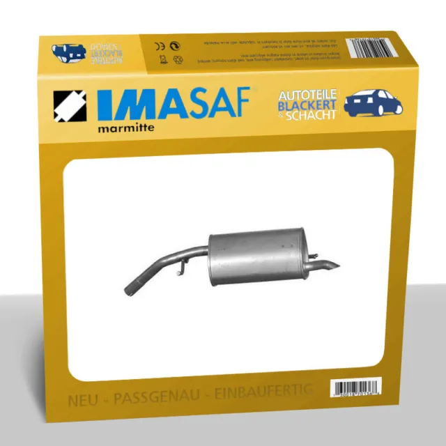 IMASAF Auspuff Endtopf + Anbauteile für Hyundai i10 1.0 + LPG 10/2015-