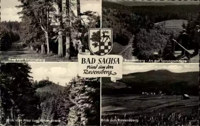 BAD SACHSA b/ Osterode Harz Niedersachsen Mehrbild-AK ua Ravensberg Motive ~1960