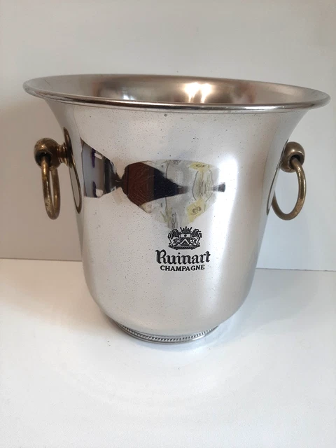 Seau à Champagne Guy Degrenne Inox Argenté - Vintage France 1970 - 22cm